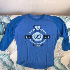 Majestic Threads Tampa Bay Lightning Raglan Tee